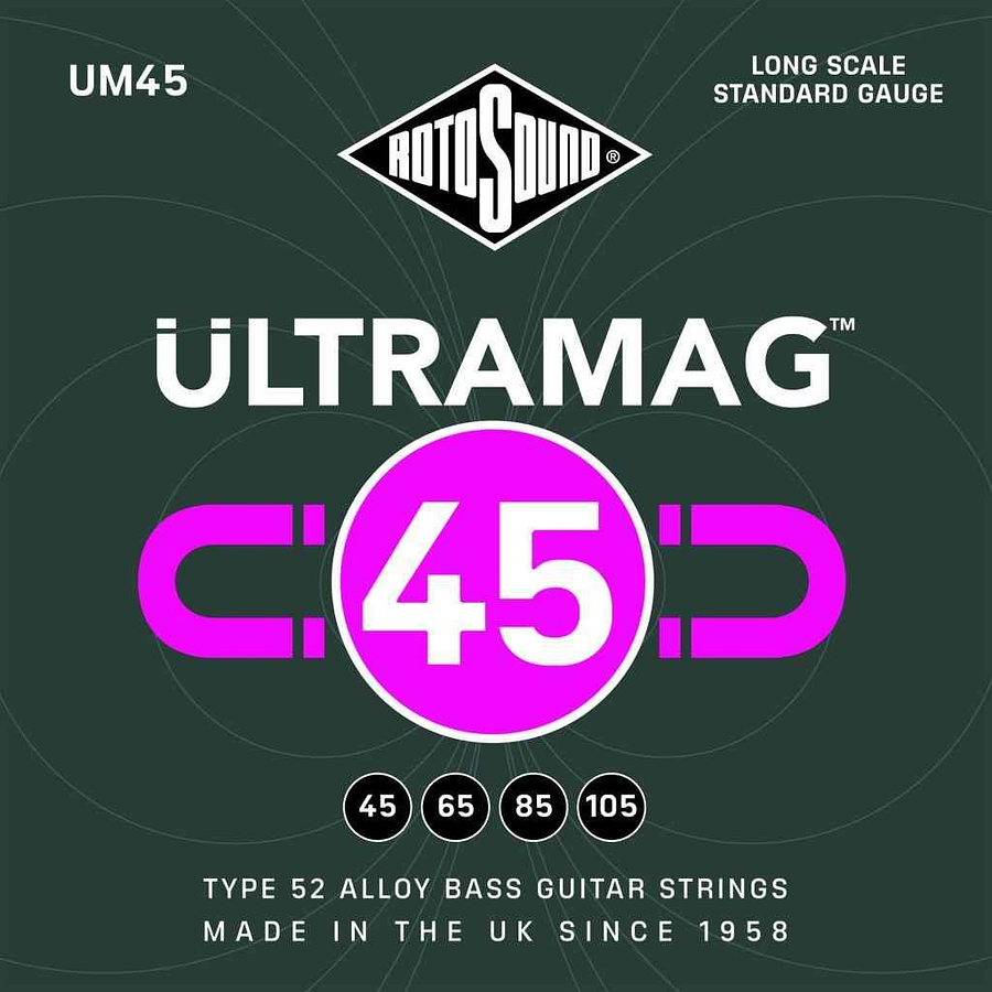 Cuerdas de Bajo Eléctrico Rotosound UM45 Ultramag 45-105