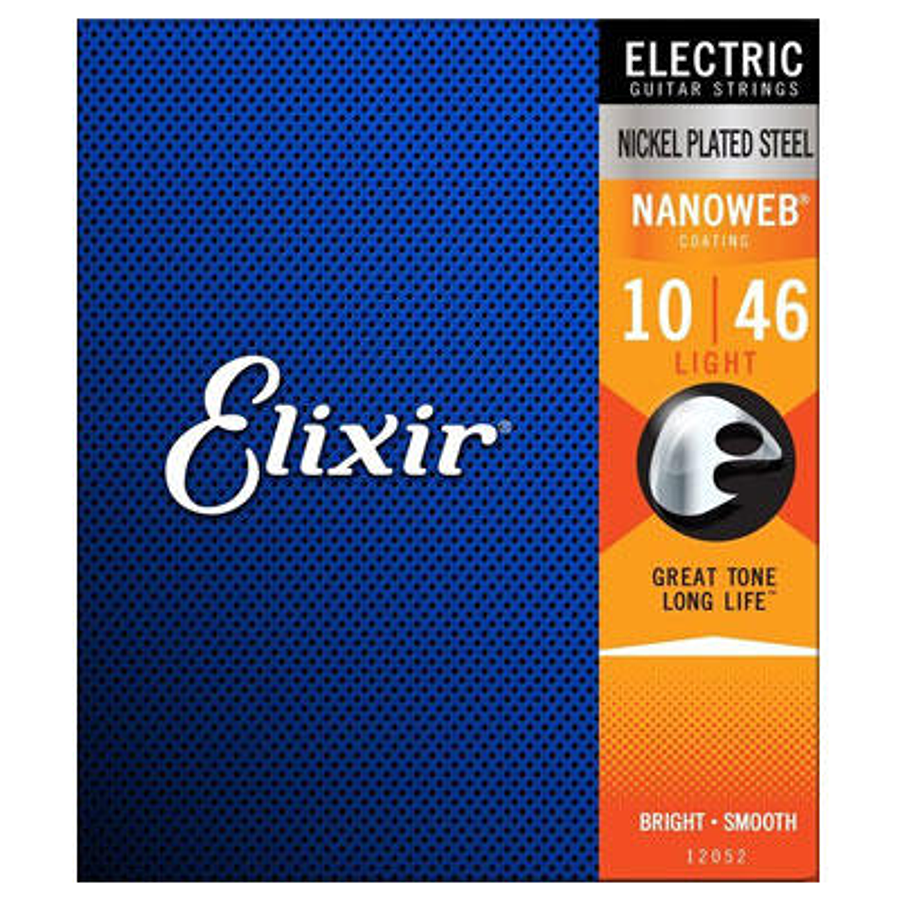 Cuerdas para Guitarra Eléctrica Elixir Nanoweb Light 10-46