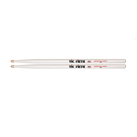 Baquetas Vic Firth 5A American Classic Blanco Punta de Madera