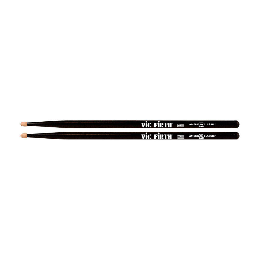 Baquetas Vic Firth 5A American Classic Negro Punta de Madera