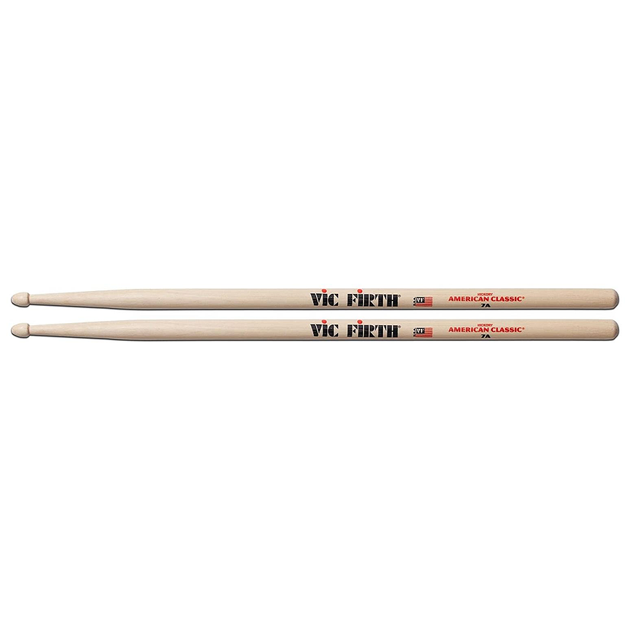 Baquetas Vic Firth 7A American Classic Punta de Madera