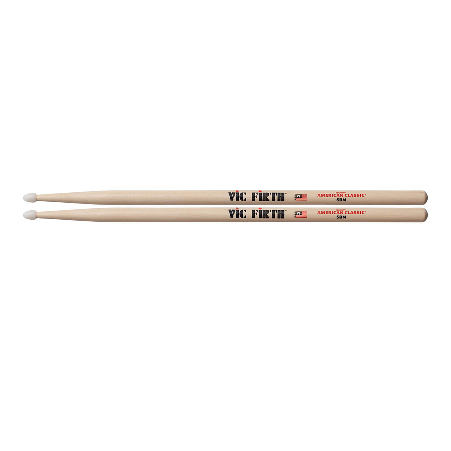 Baquetas Vic Firth 5B American Classic Punta de Nylon