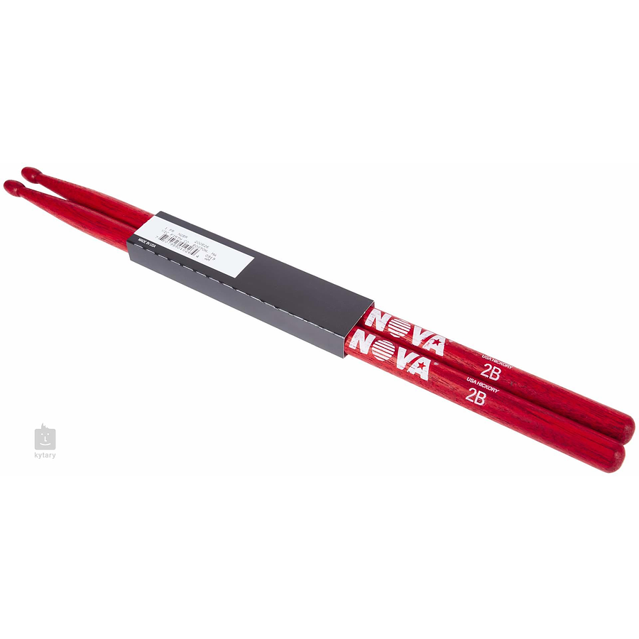 Baquetas Vic Firth 2B NOVA Red Punta de Madera