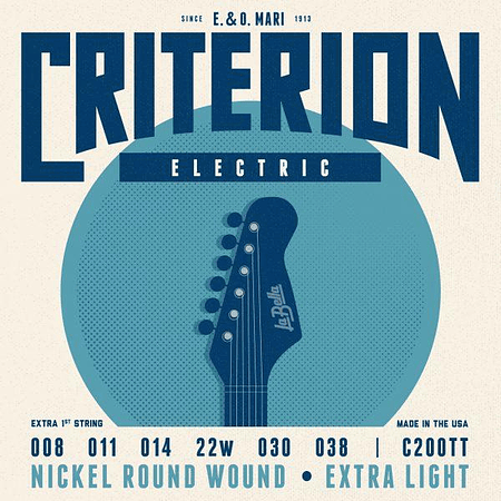 Set Guitarra Eléctrica LaBella Criterion 0.8-0.38 C200TT 