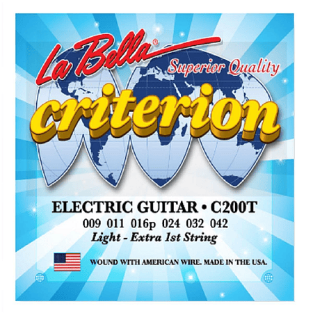 Set Guitarra Eléctrica Labella Criterion 0.9-0.42 C200T