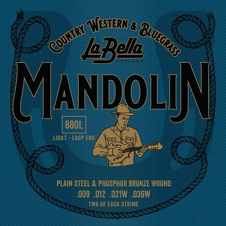 Set de Cuerdas para Mandolina La Bella 0.9 - 0.36 880L