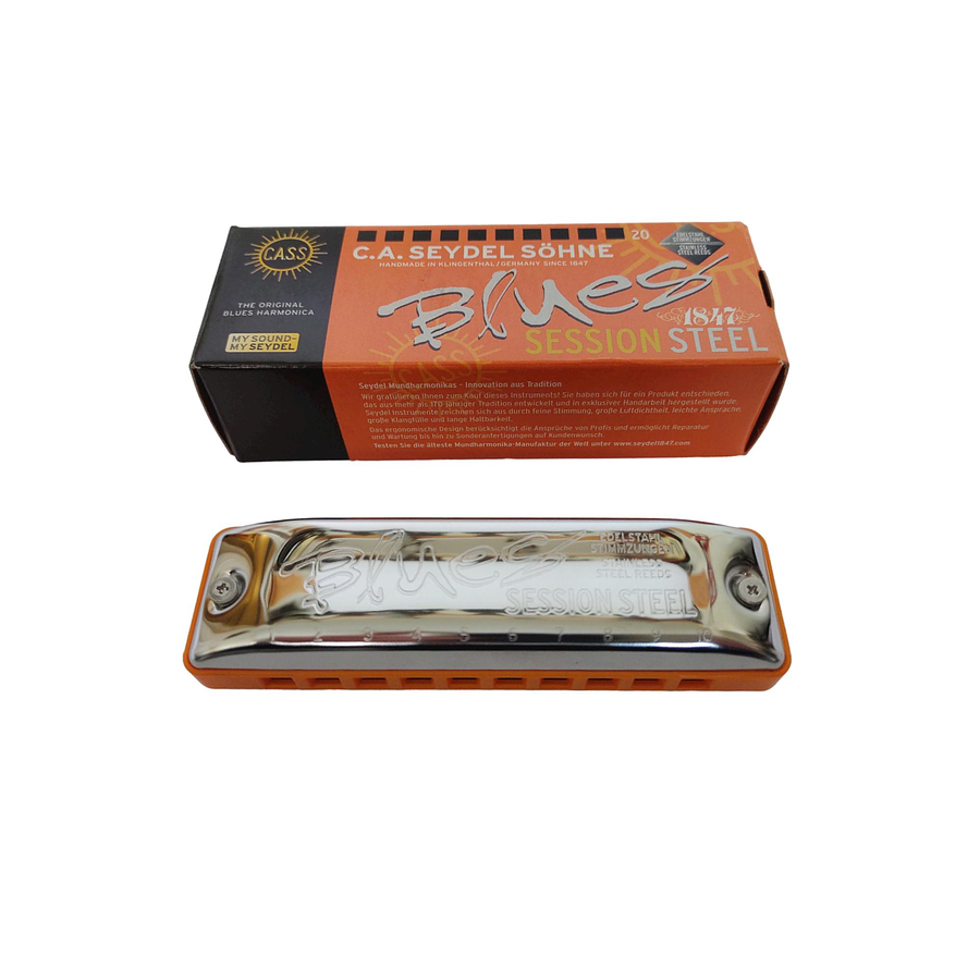 Armónica Seydel Blues Session Steel (Escala Low C) 10301LC