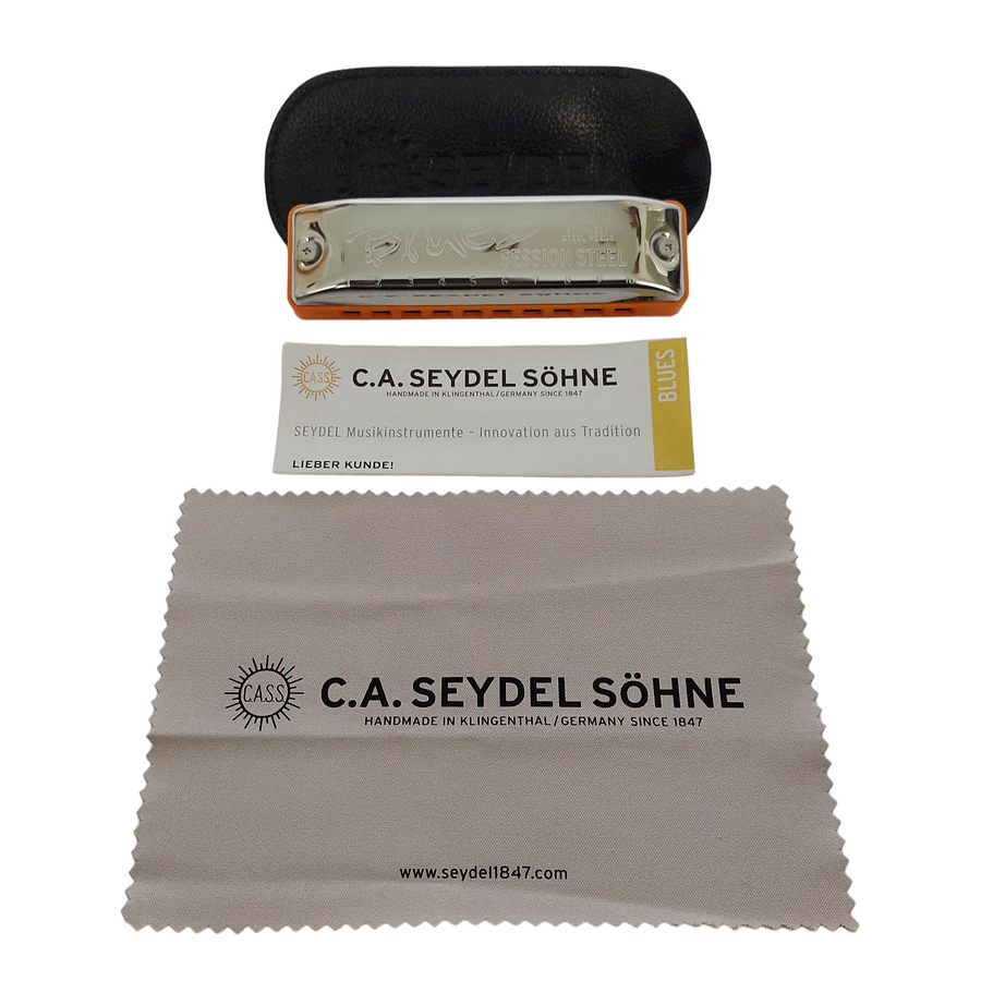 Armónica Seydel Blues Session Steel (Escala Low F) 10301LF
