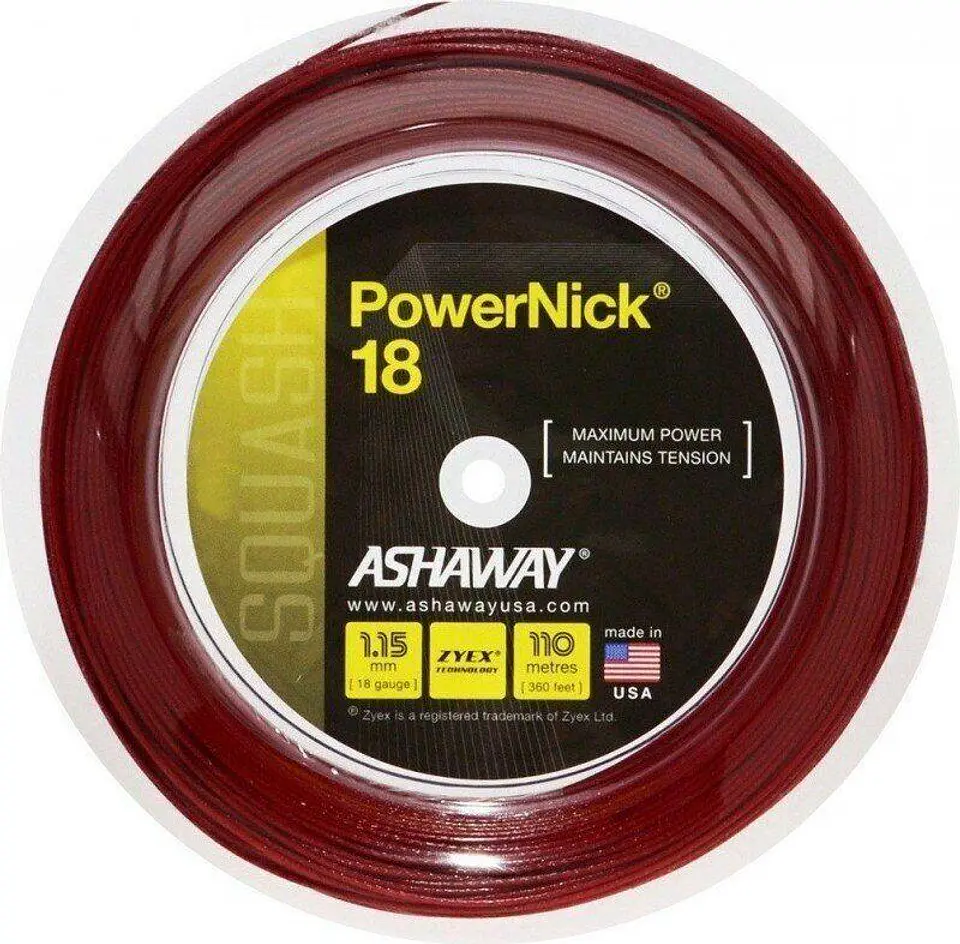 Set Cuerda de Squash Power-Nick 18 Rojo 30'' Ashaway 2