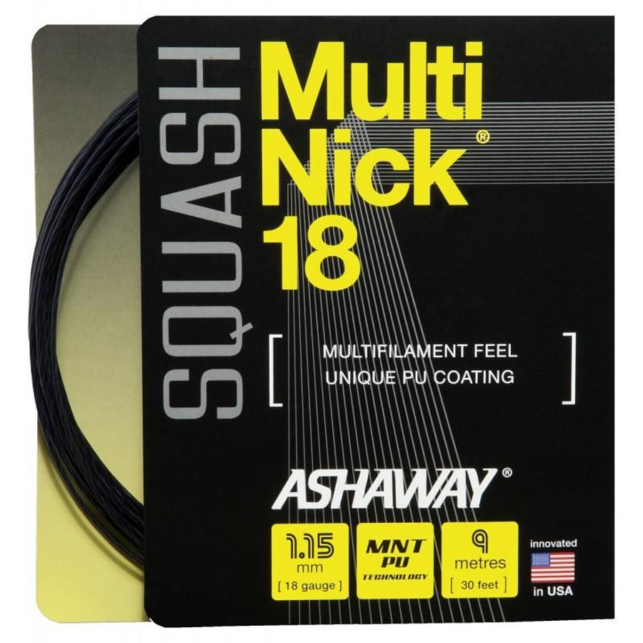 Set Cuerda de Squash Multi-Nick 18 negra Ashaway
