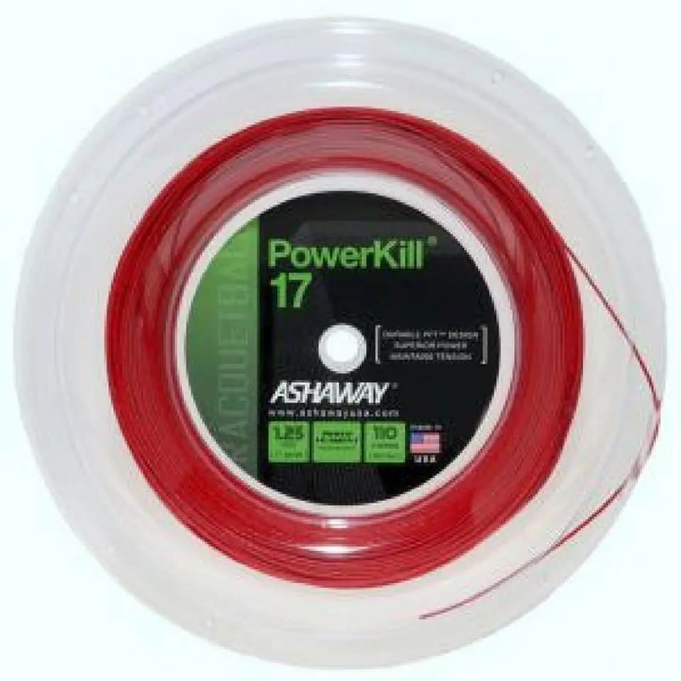 Set Cuerda Racquetball Powerkill 17 rojo 40''  Ashaway 2