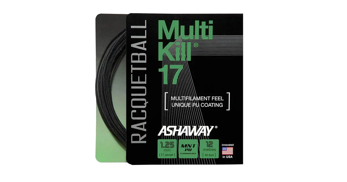 Set Cuerda Racquetball Multikill 17 40'' Ashaway