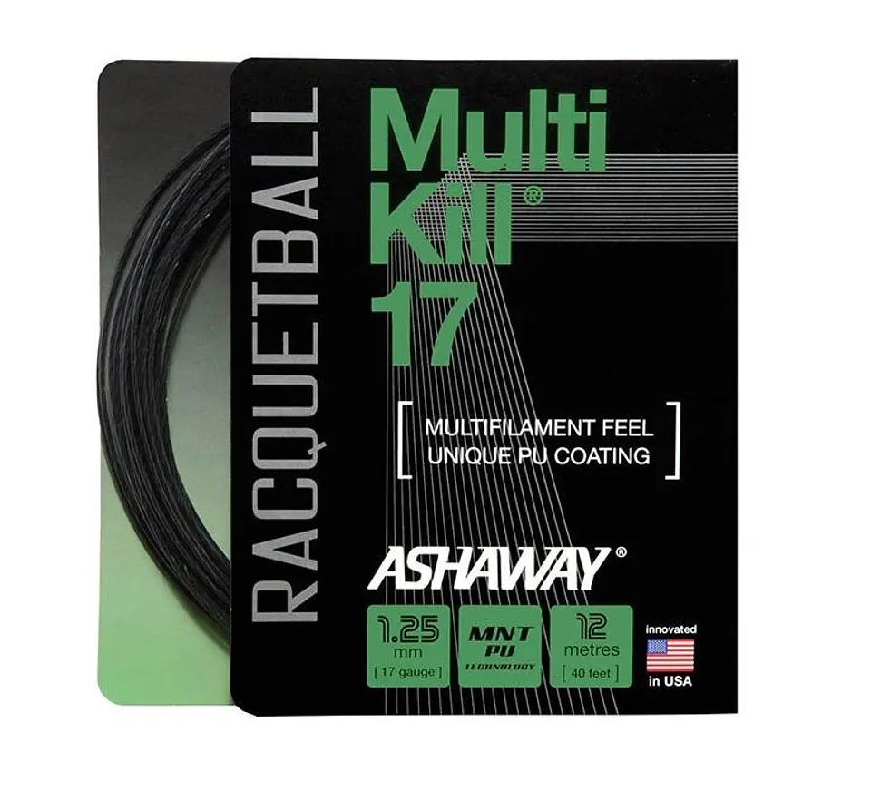 Set Cuerda Racquetball Multikill 17 40''  Ashaway 1
