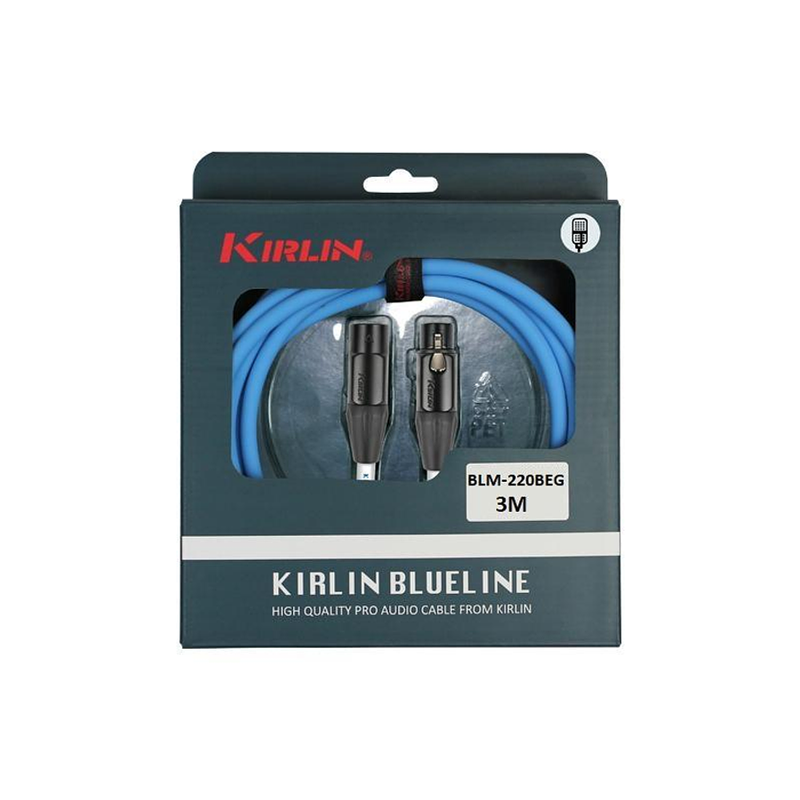 Cable Micrófono Kirlin blue-Line XLR 3M Blm-220-BEG