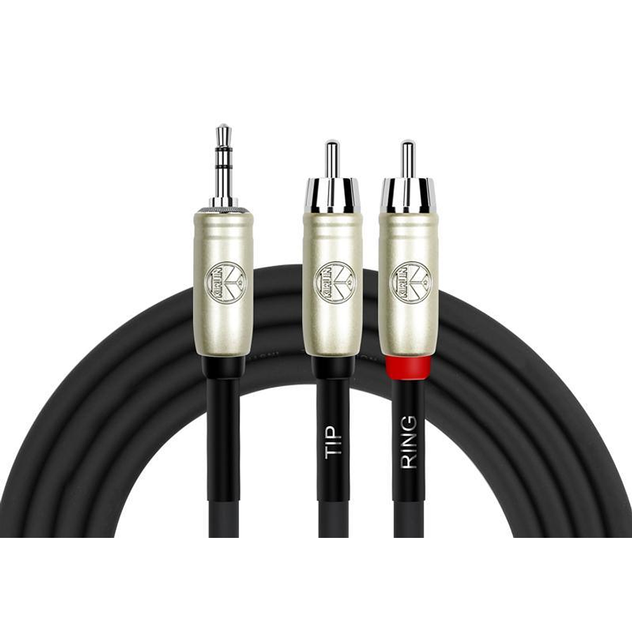 Cable Y Kirlin MiniPlug - 2 RCA 0.3m Y-364PRL