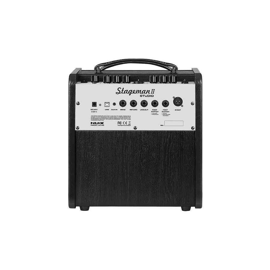 Amplificador Portatil NUX de Guitarra Acústica Stageman II AC-60
