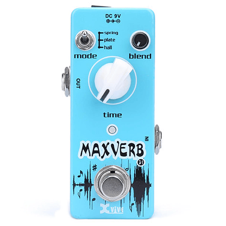 Pedal Reverb Para Guitarra MAXVERB  XVIVE D-1