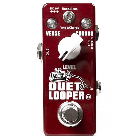 Pedal XVIVE Looper Para Guitarra D-3 Duet Looper