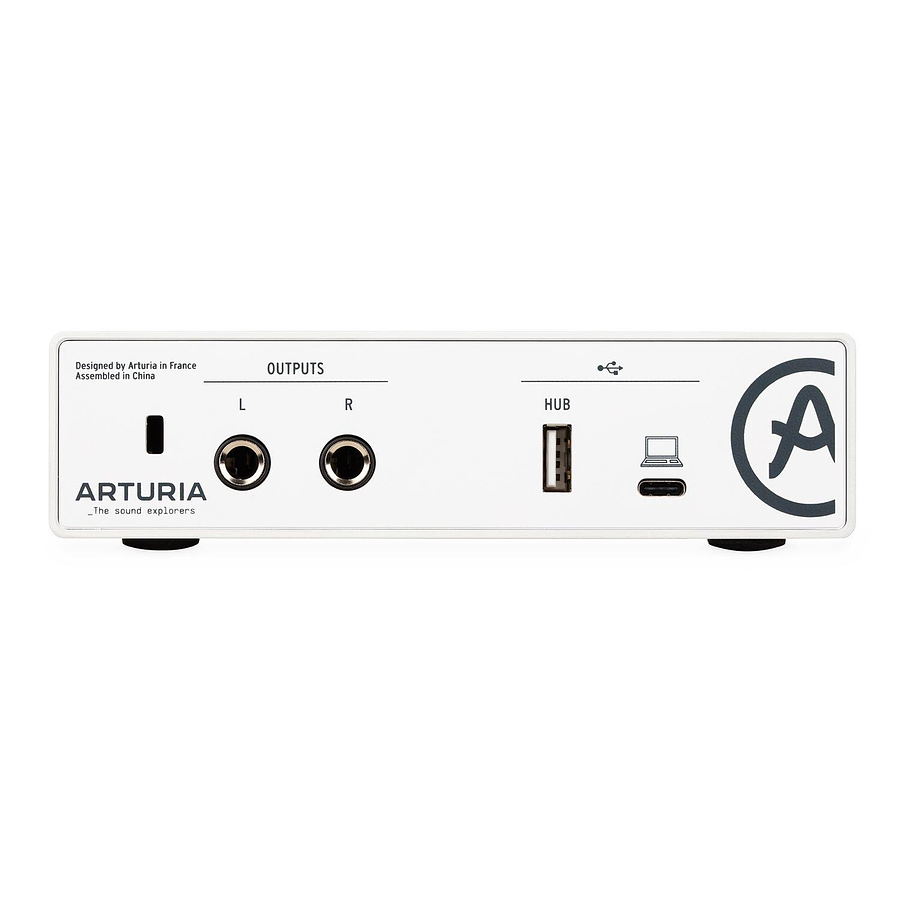 Interfaz de Audio Arturia Minifuse 1 - Blanco