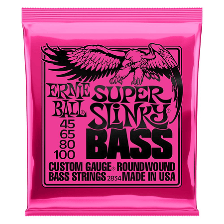 Cuerdas Bajo Eléctrico Super Slinky 45-100 Ernie Ball 2834