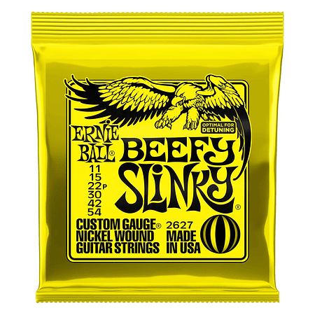 Cuerdas Guitarra Eléctrica Beefy Slinky Ernie Ball 11-54 2627