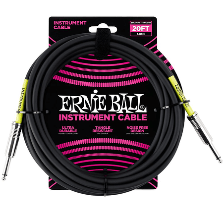 Cable de Instrumento Plug de 6 Metros Ernie Ball 6046