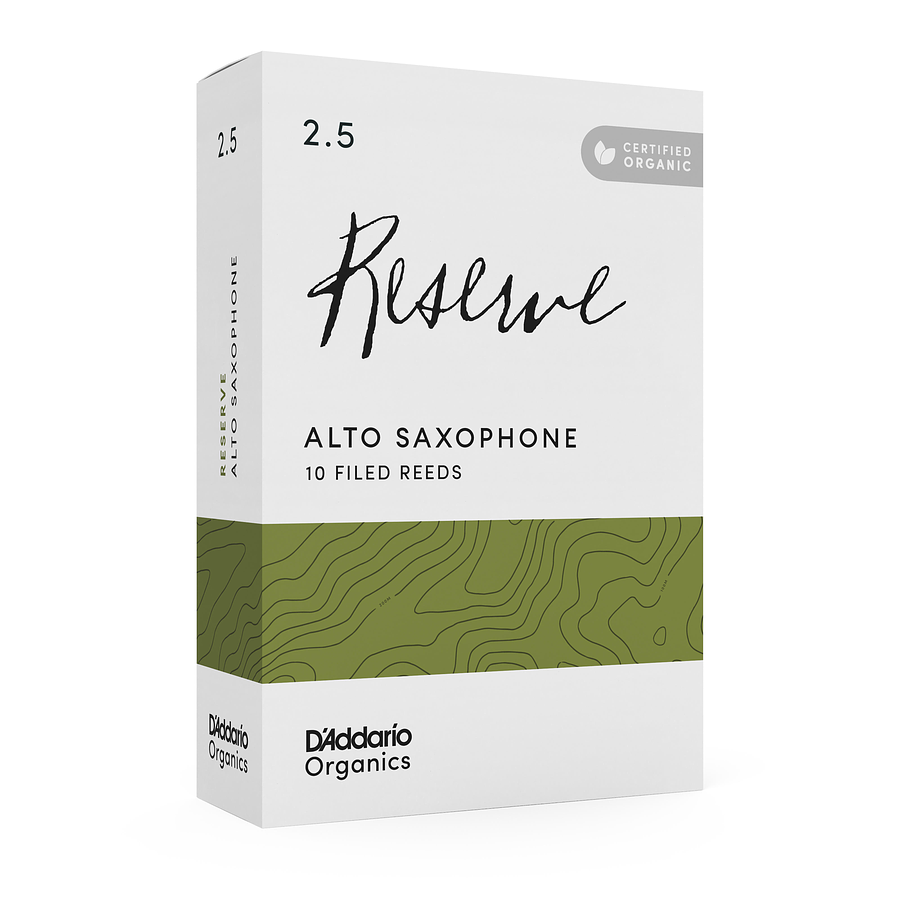 Cañas Saxo Alto 2.5 Organic Reserve Pack 10 ODJR1025 Daddario