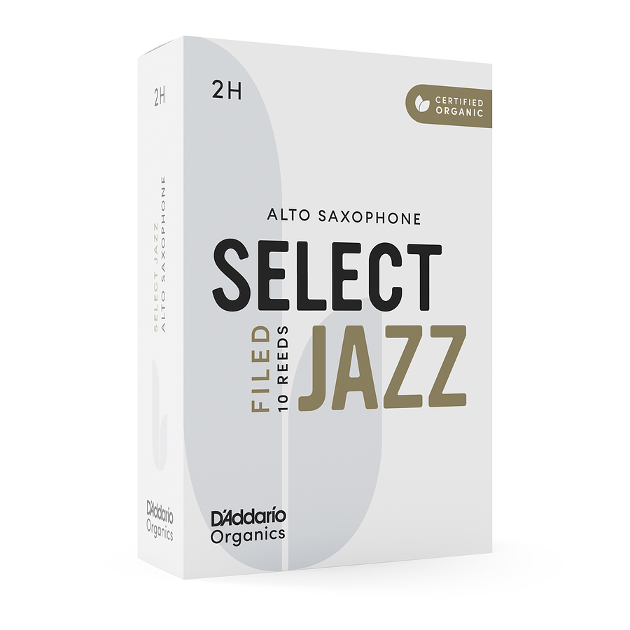 Cañas Sin Limar Saxo Alto 2H Organic Select Jazz Pack 10 ORSF10ASX2H Daddario