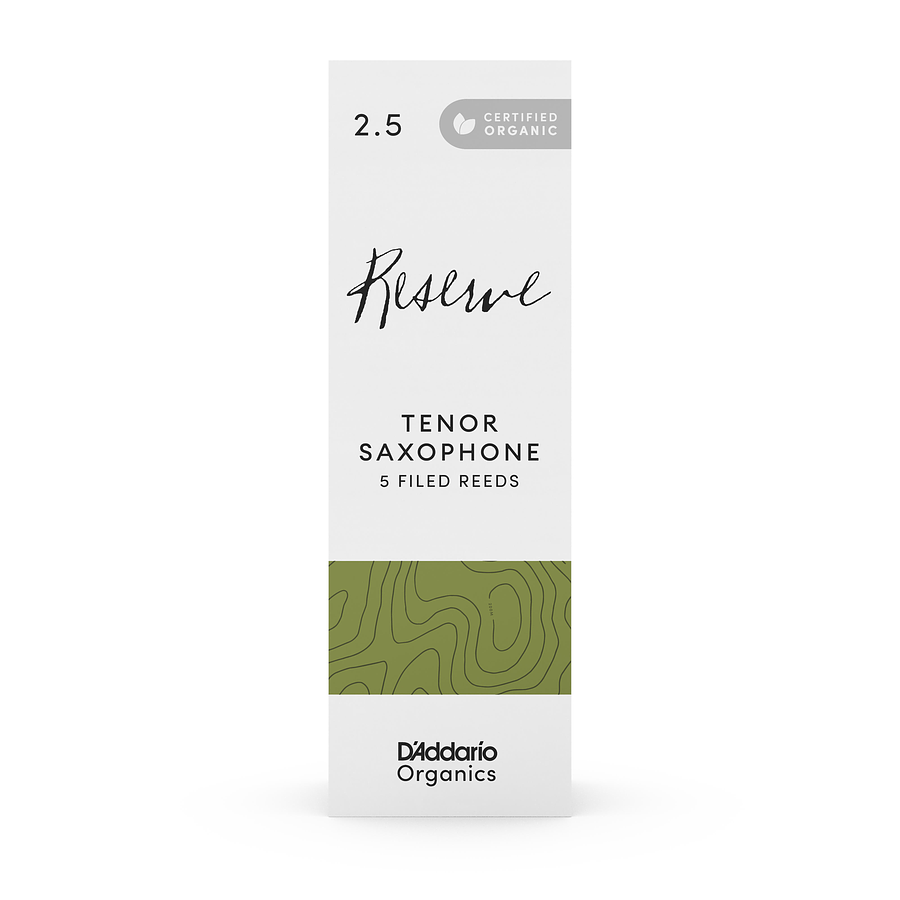 Cañas Saxo Tenor 2.5 Organic Reserve Pack 5 ODKR0525 Daddario