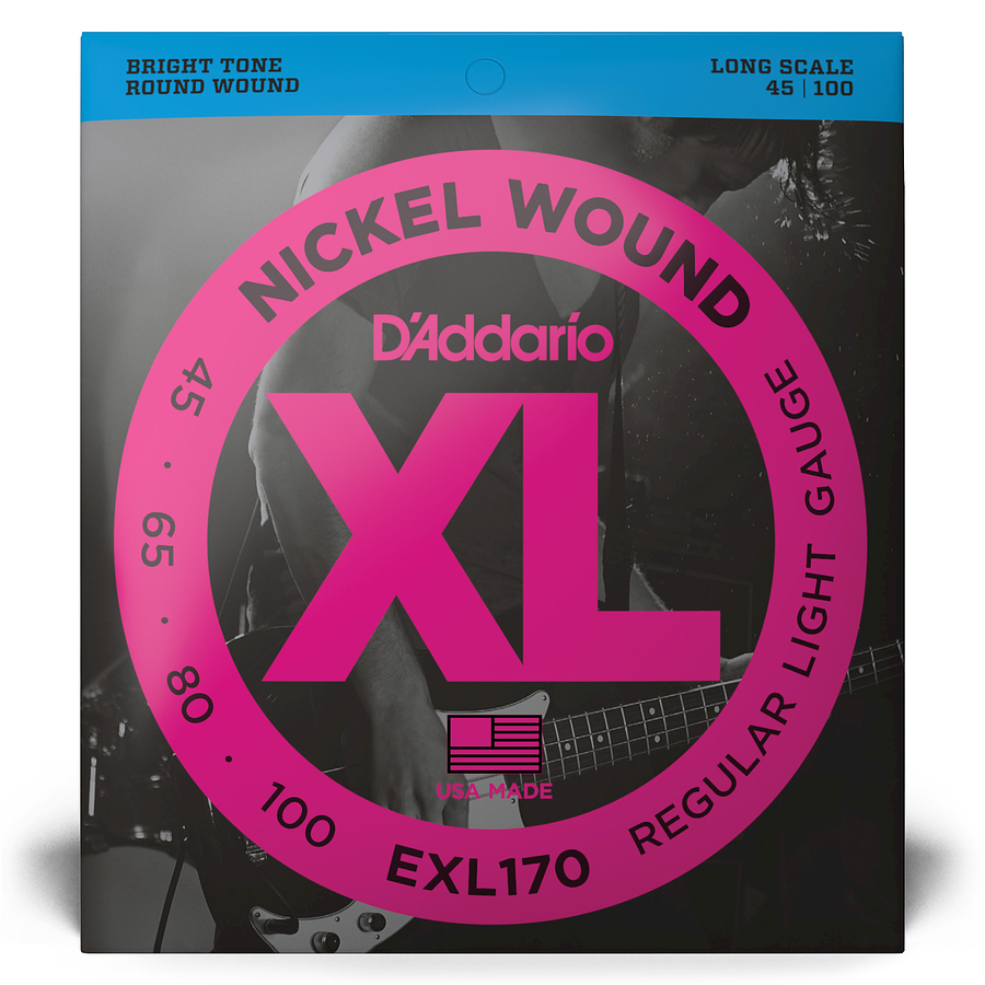 Set Cuerdas Bajo Long Scale 45-100 EXL170 Daddario