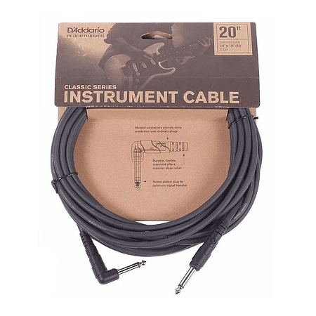 Cable Instrumento 6m PW-CGT-20 Planet Wave Daddario