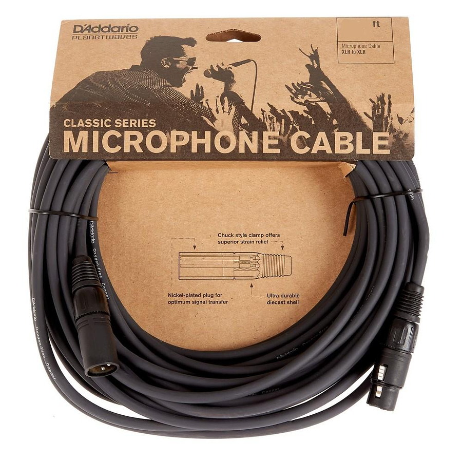 Cable Micrófono XLR 15m PW-CMIC-50 Planet Wave Daddario