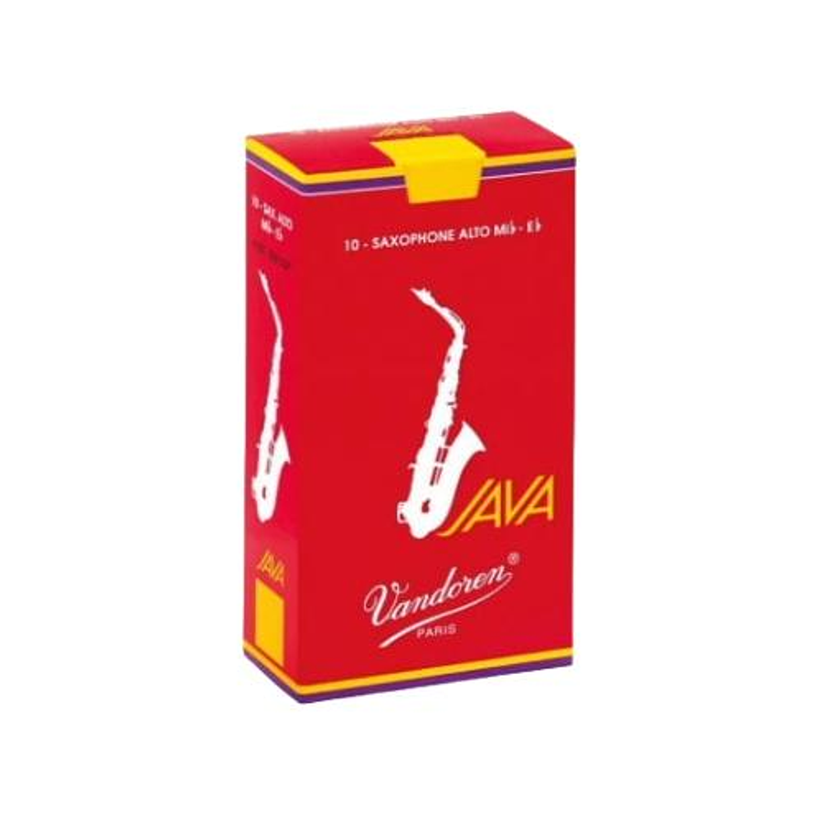 Cajas de cañas Saxo Alto JAVA RED Nº3.0 SR263R Vandoren