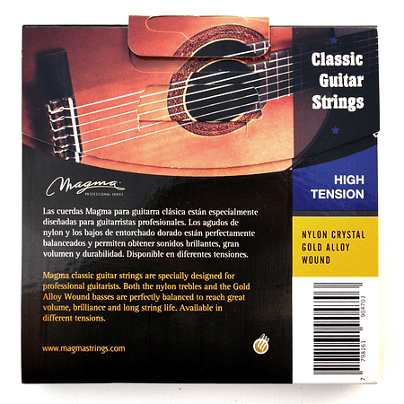 Set Cuerdas Guitarra Clásica GC120D Magma