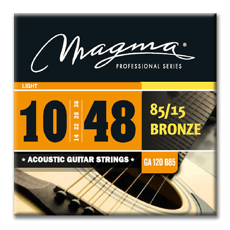 Set Cuerdas Guitarra Acústica 10-48 GA120B85 Magma