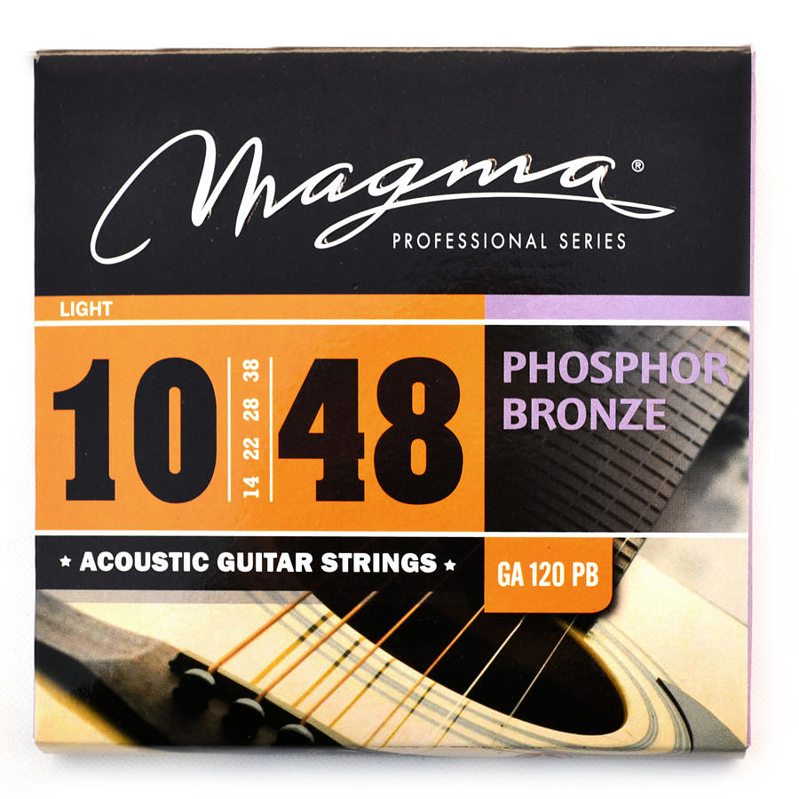 Set Cuerdas Guitarra Acustica 10-48 GA120PB Magma