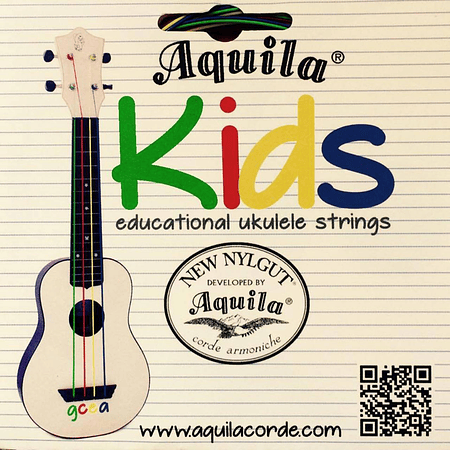 Set Aquila Para Ukelele Soprano Kids 138U