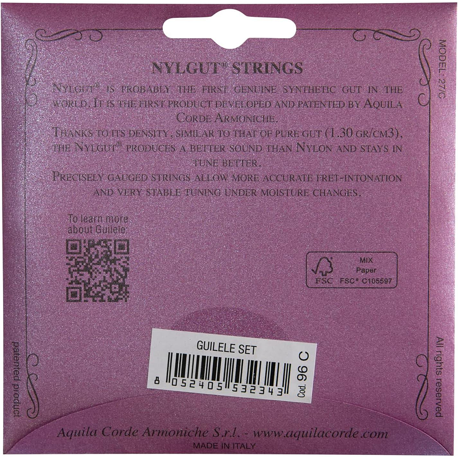 Set Cuerdas Guitarlele Aquila Guilele 96C