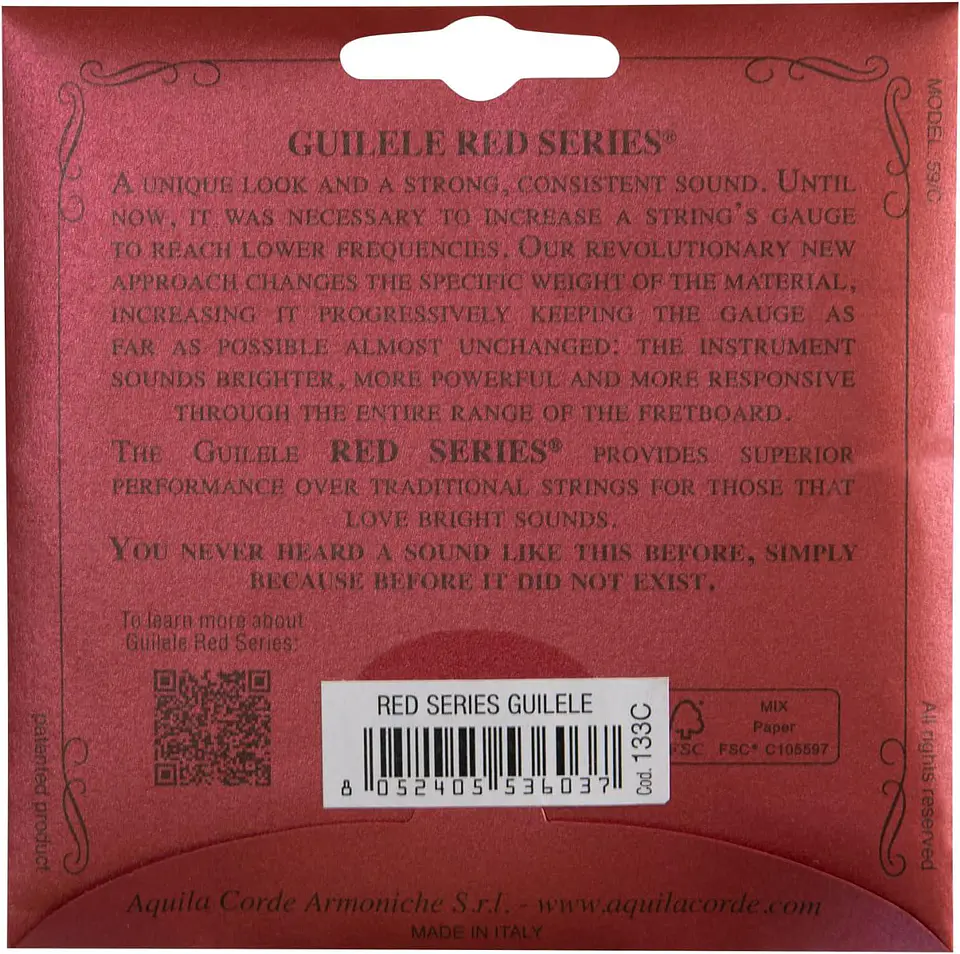Set Cuerdas Guitarlele Aquila Guilele Red Series 133C 2