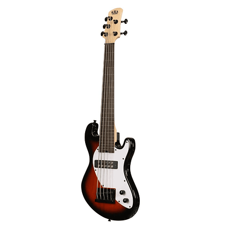 U-Bass Cuerpo Sólido 5 Cuerdas Fretless Tobacco Burst Ubass-SB5-TB-FL Kala