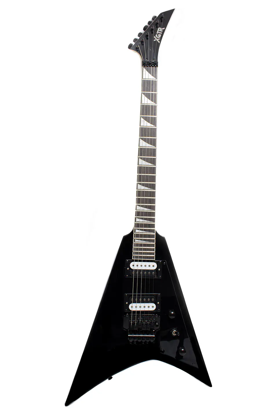 Guitarra Eléctrica Flying V Negra VE100-BK XGTR Open Box  1