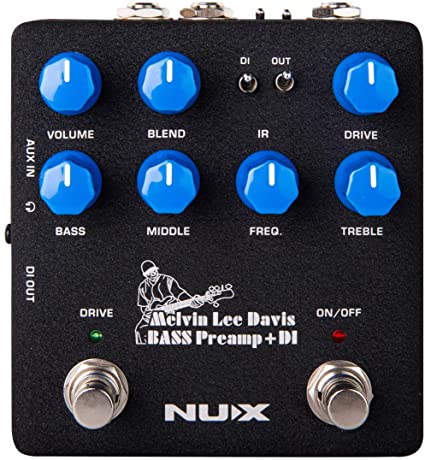 ベース NUX Melvin Lee Davis BASS Preamp +DI Preamplificador de Bajo NUX Melvin Lee Davis NBP-5