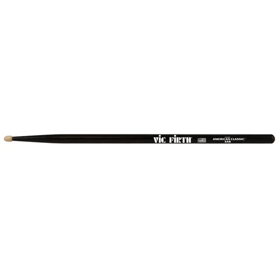 Pack 3 Baquetas + 1 de Obsequio Vic Firth American Classic 5AB Negro Punta de Madera 3