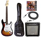 Full Pack Guitarra Eléctrica XGTR SunBurst + Afinador + Amp + set de cuerdas + Cable plug 3M + funda - Miniatura 1