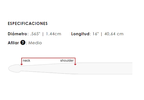 Baquetas Vic Firth 5A NOVA Punta de Madera