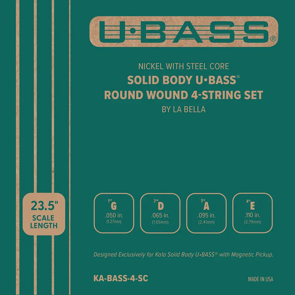 Cuerdas Para Ubass Solid Body KA-BASS-4-SC Kala 1