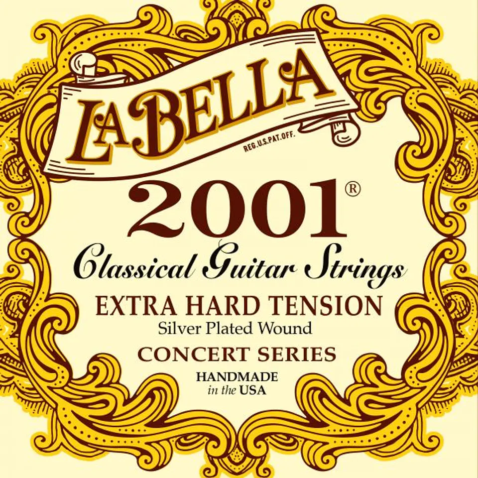 Set Cuerdas Guitarra Clás La Bella 2001 (Tensión Extra Alta) 1