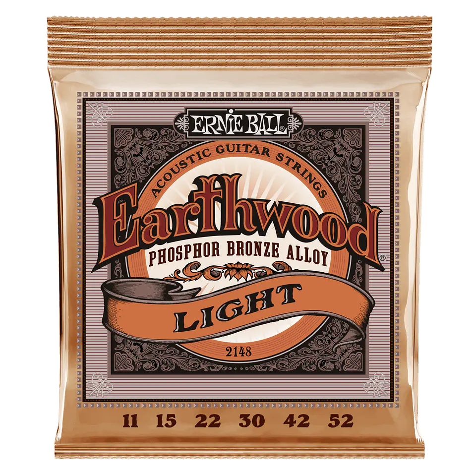 Set de Cuerdas Ernie Ball para Guitarra Acústica Earthwood Bronce 11 – 52 1