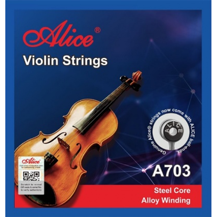 Cuerdas Violín Alice A703