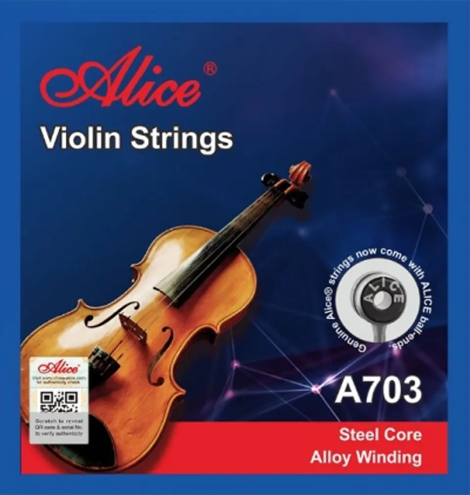 Cuerdas Violín Alice A703 1